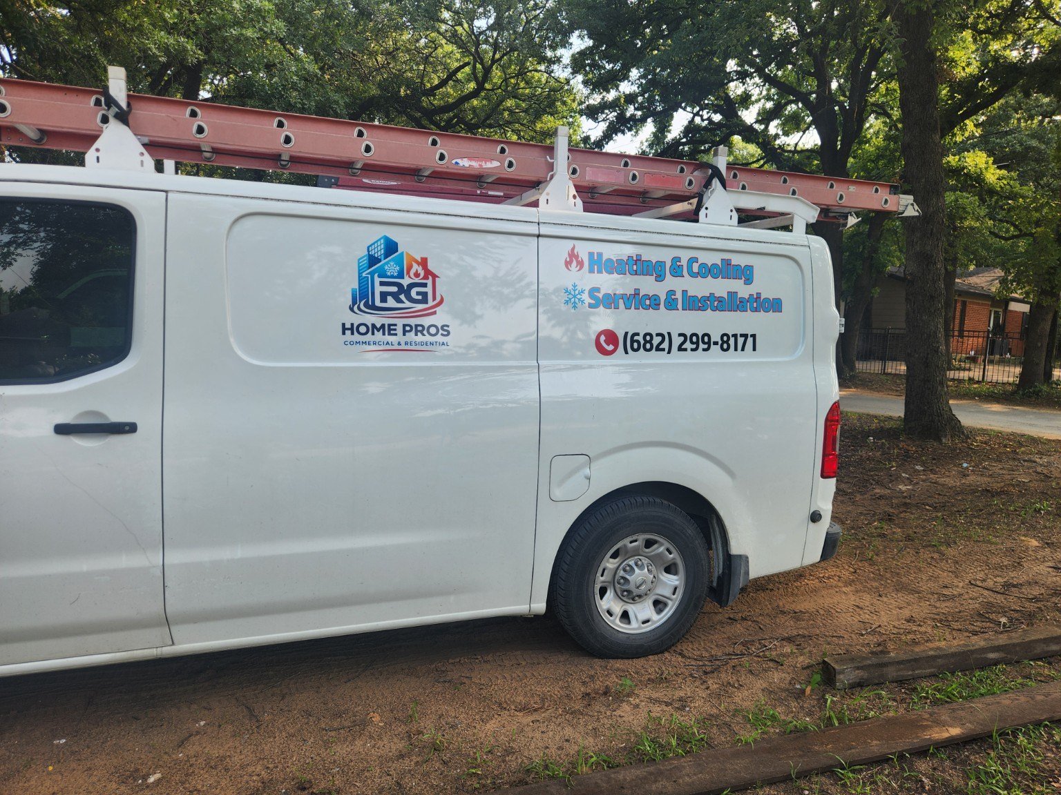 RG Home Pros HVAC service truck